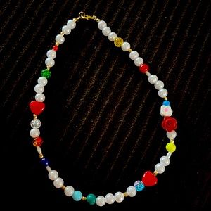 Handmade Bad Bunny Inspired Bead Necklace